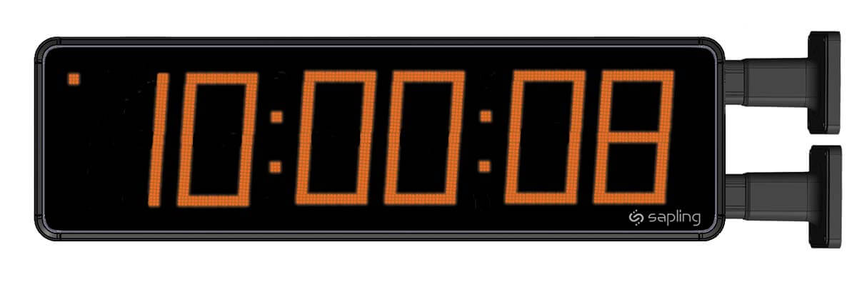 Sapling synchronized large digital clock